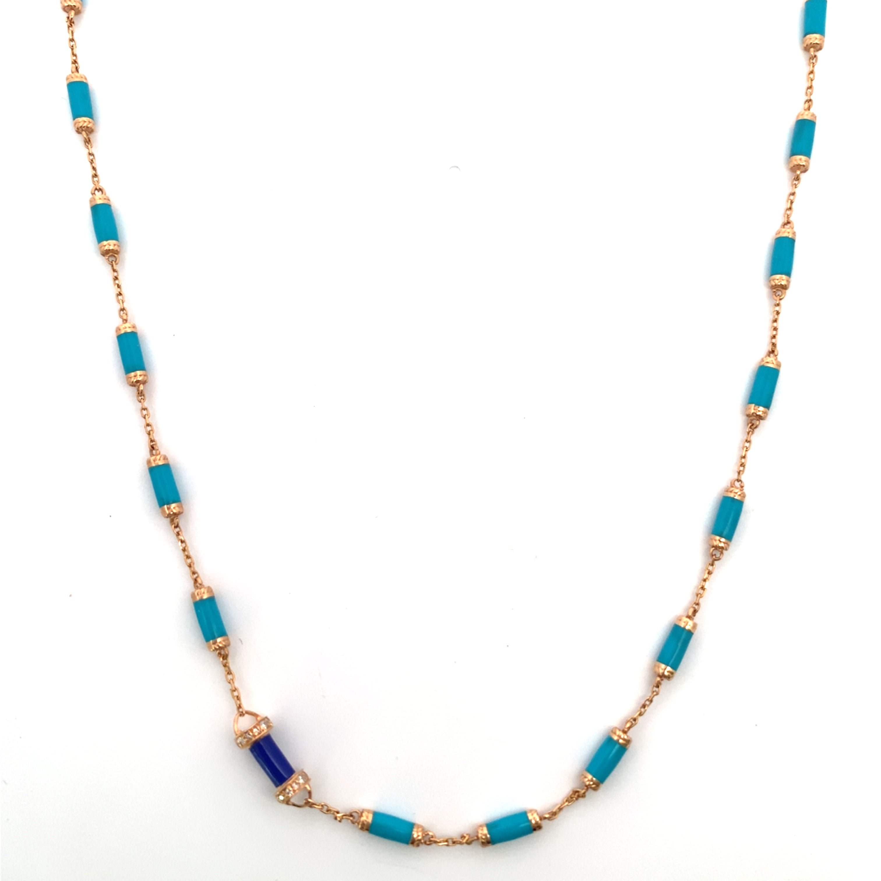 Sotiare Necklace Turquoise and Lapis