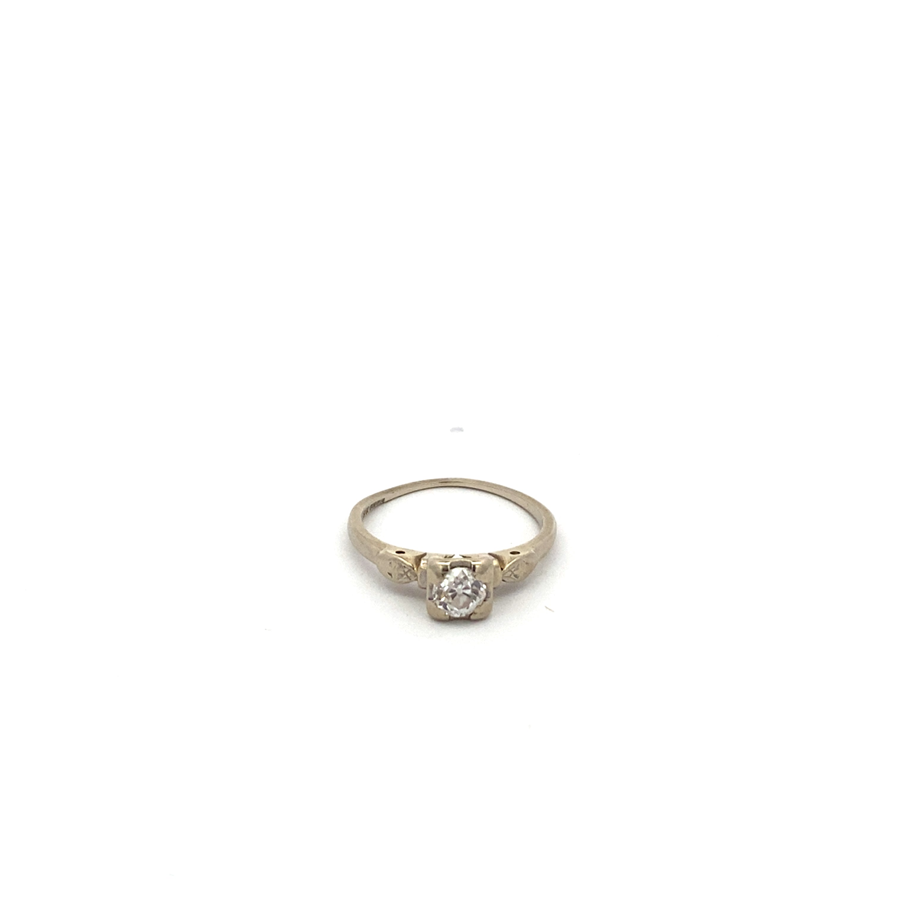 Vintage Old European Cut Diamond Solitaire Ring