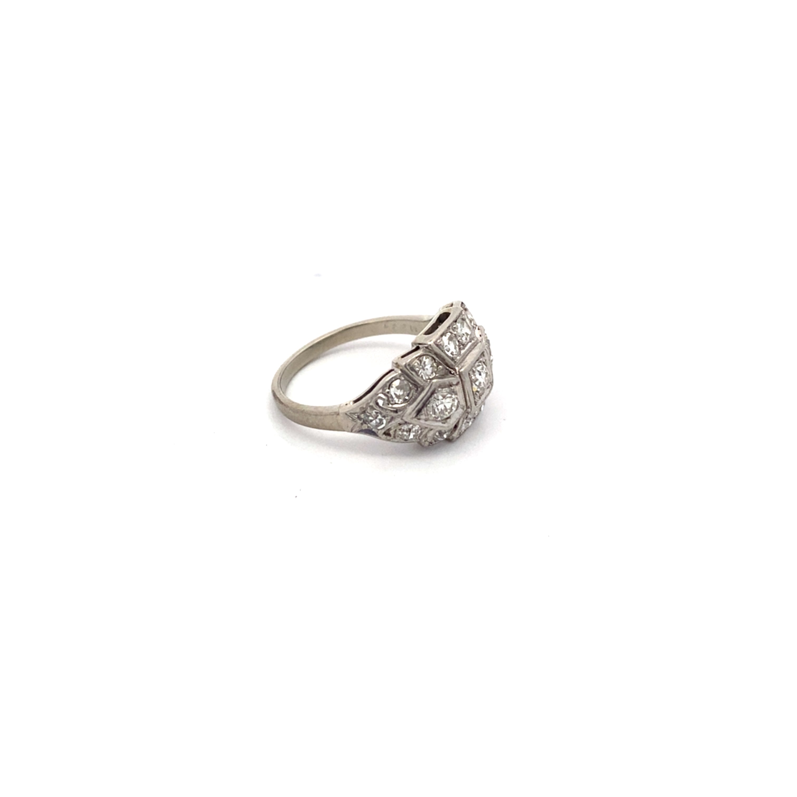 Vintage Art Deco Diamond Platinum Ring