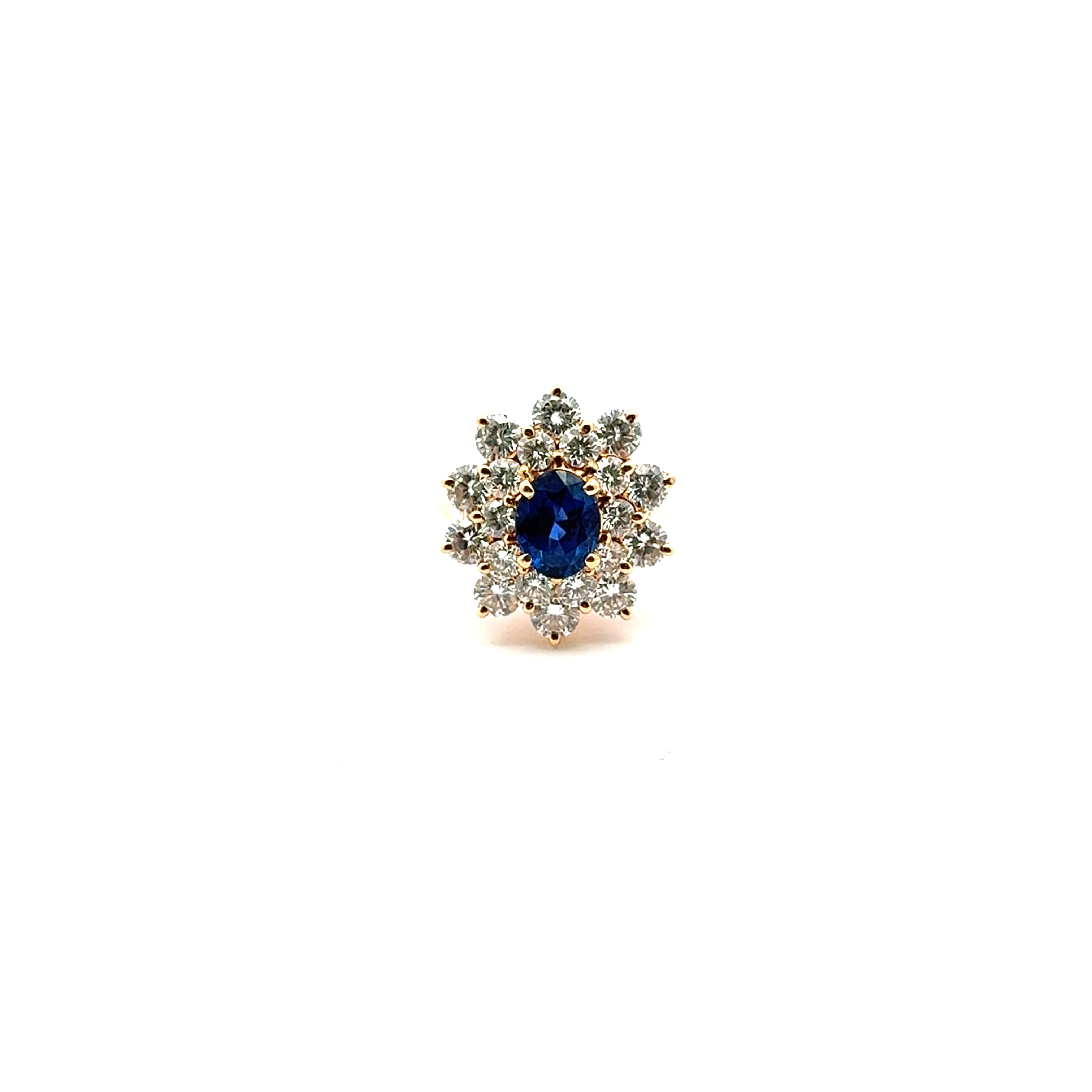 Vintage Sapphire and Diamond Ring