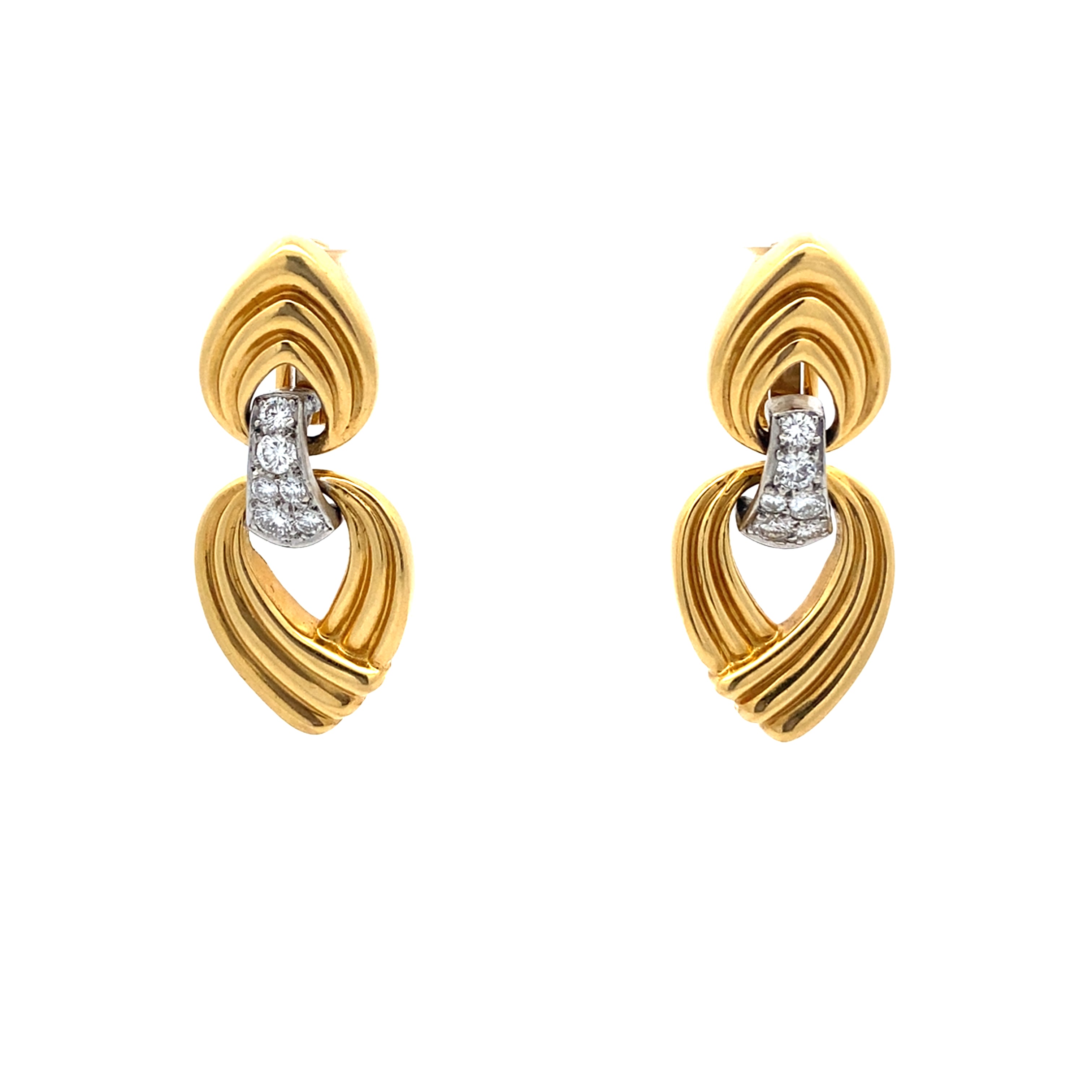 Vintage Diamond Dangle Earrings
