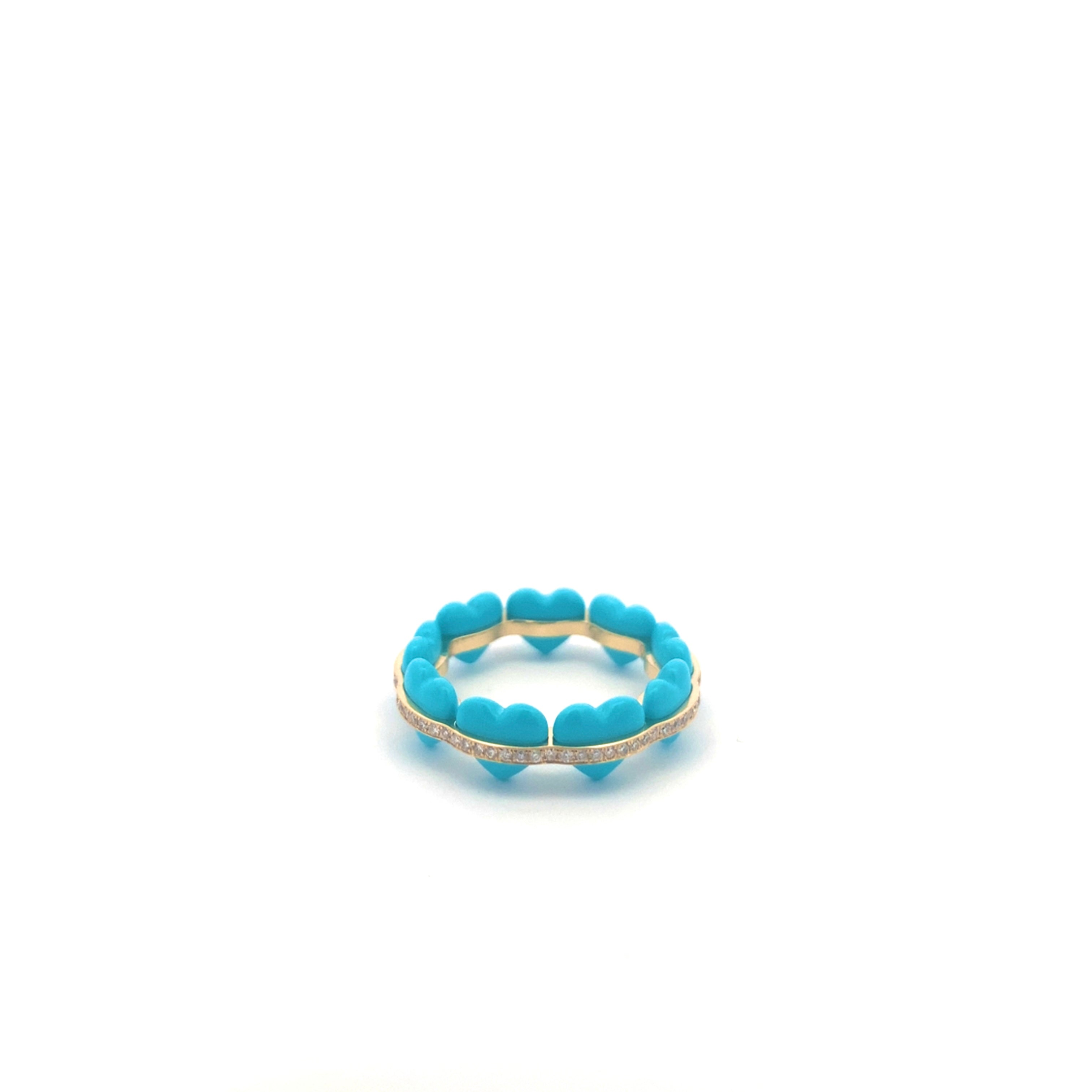 ATOM HEART TURQUOISE RING