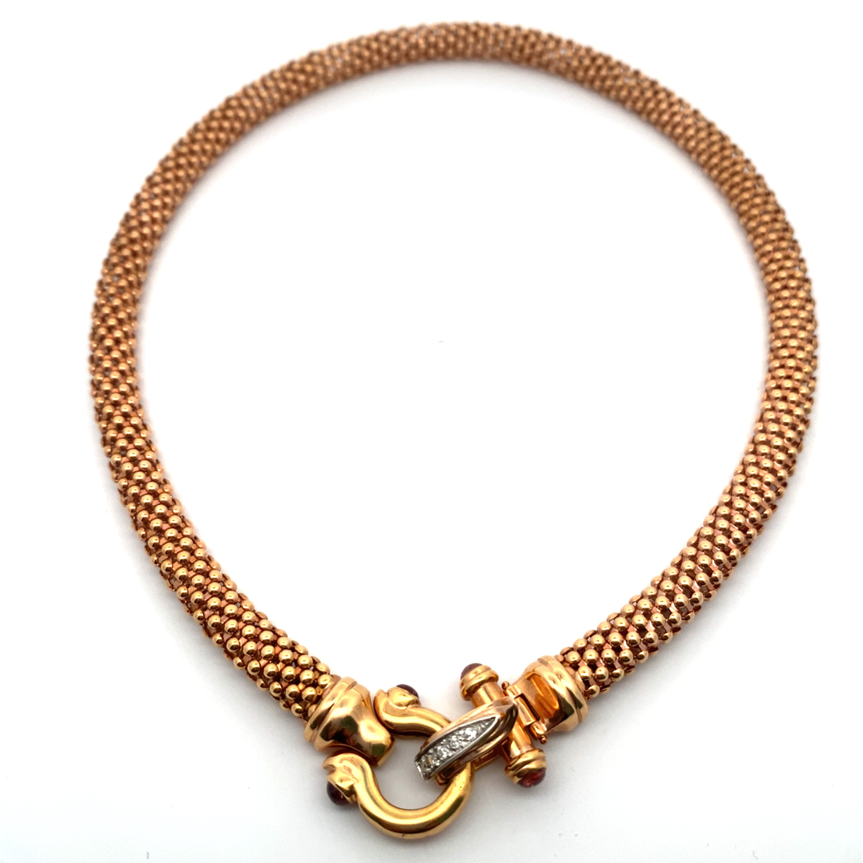 Italian 14k Rose Gold Vintage Necklace