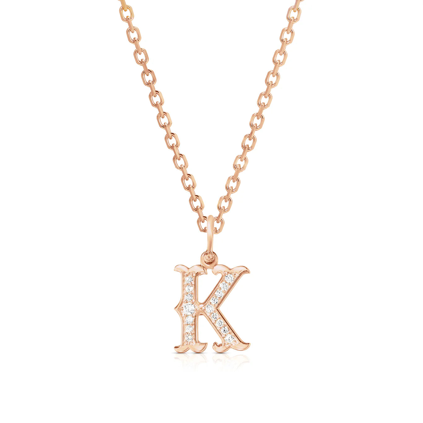 Western Initial Pendant Necklace