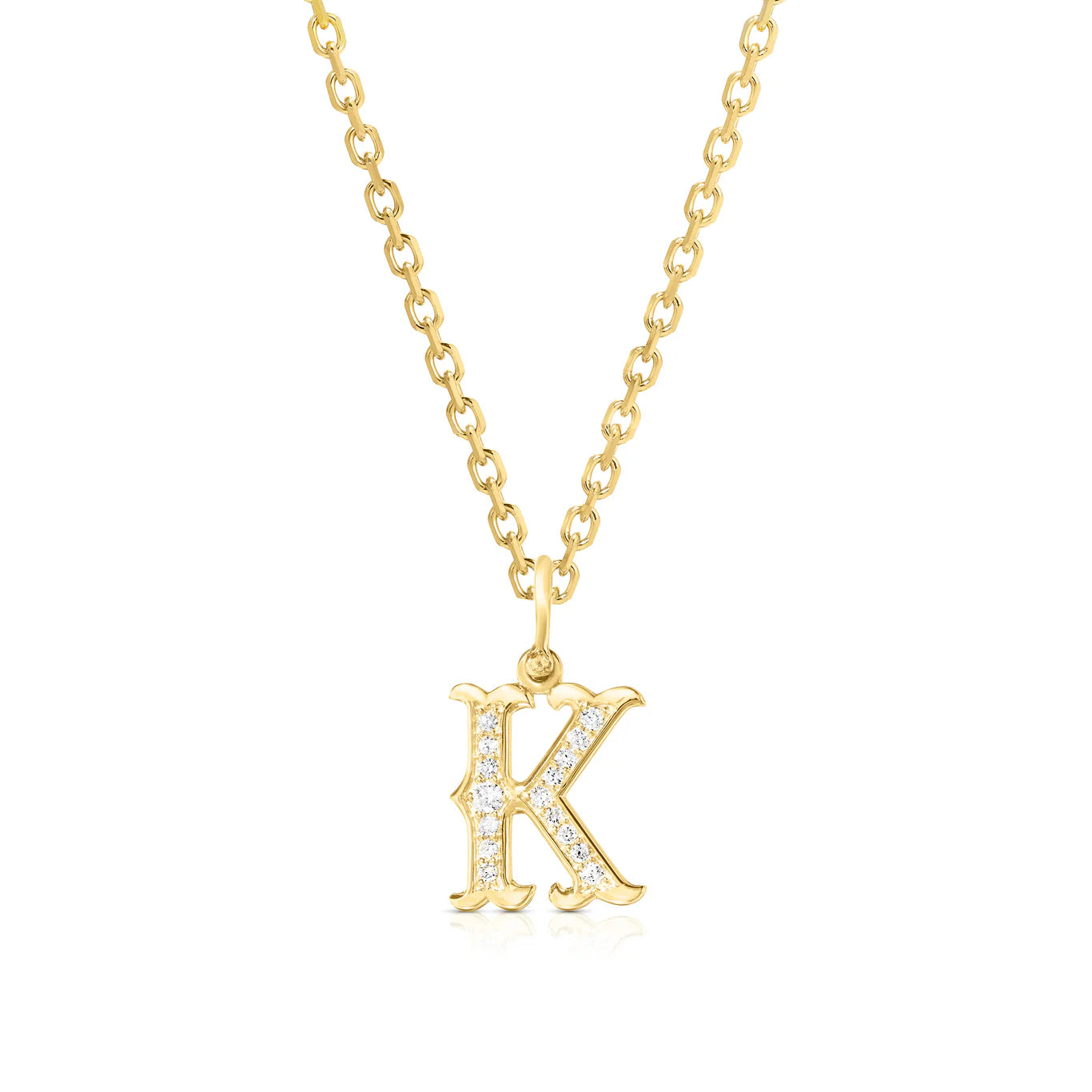 Western Initial Pendant Necklace