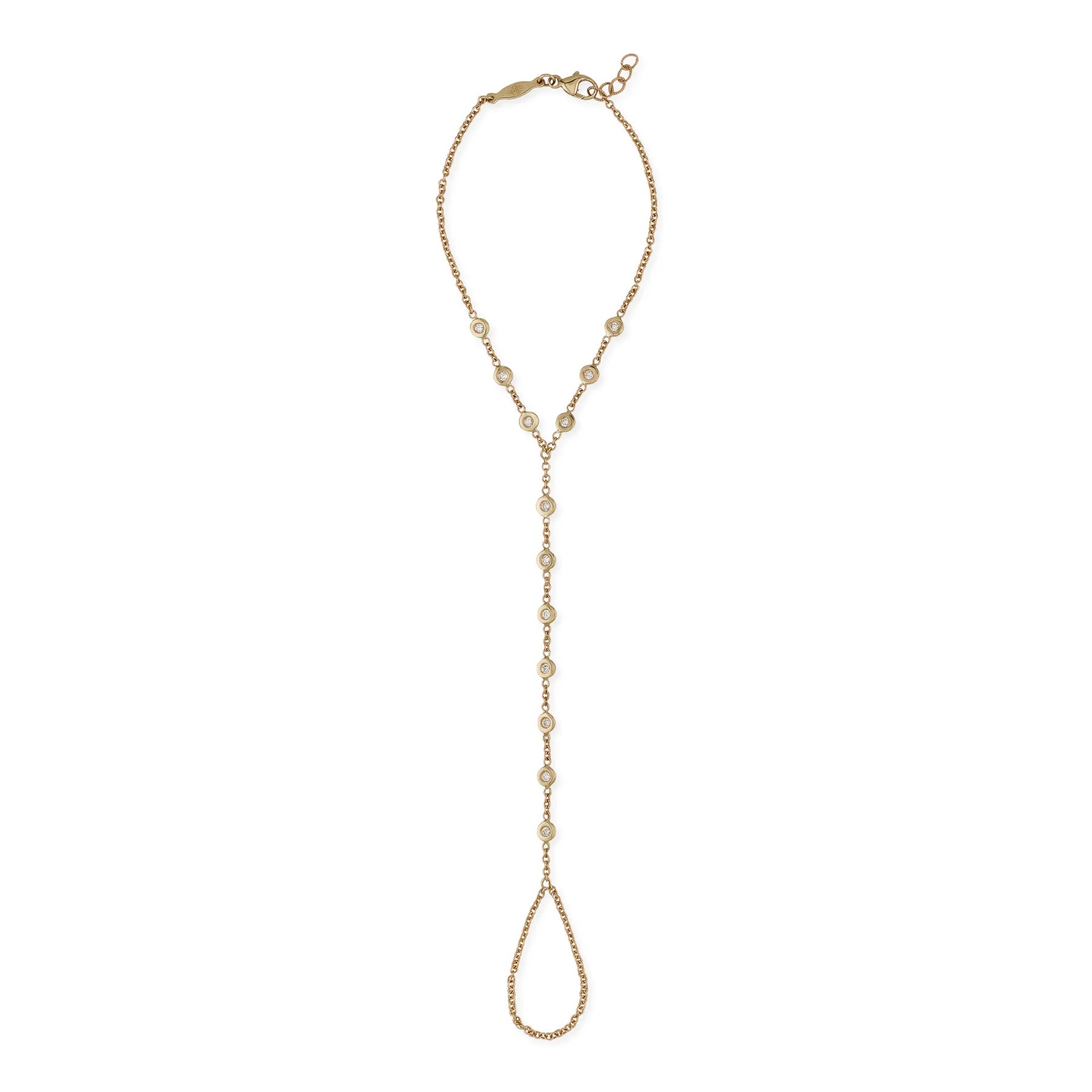 13 Diamond Finger Bracelet