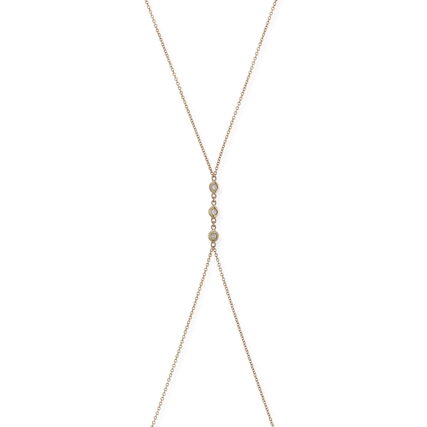 3 Diamond Bezel Bodychain