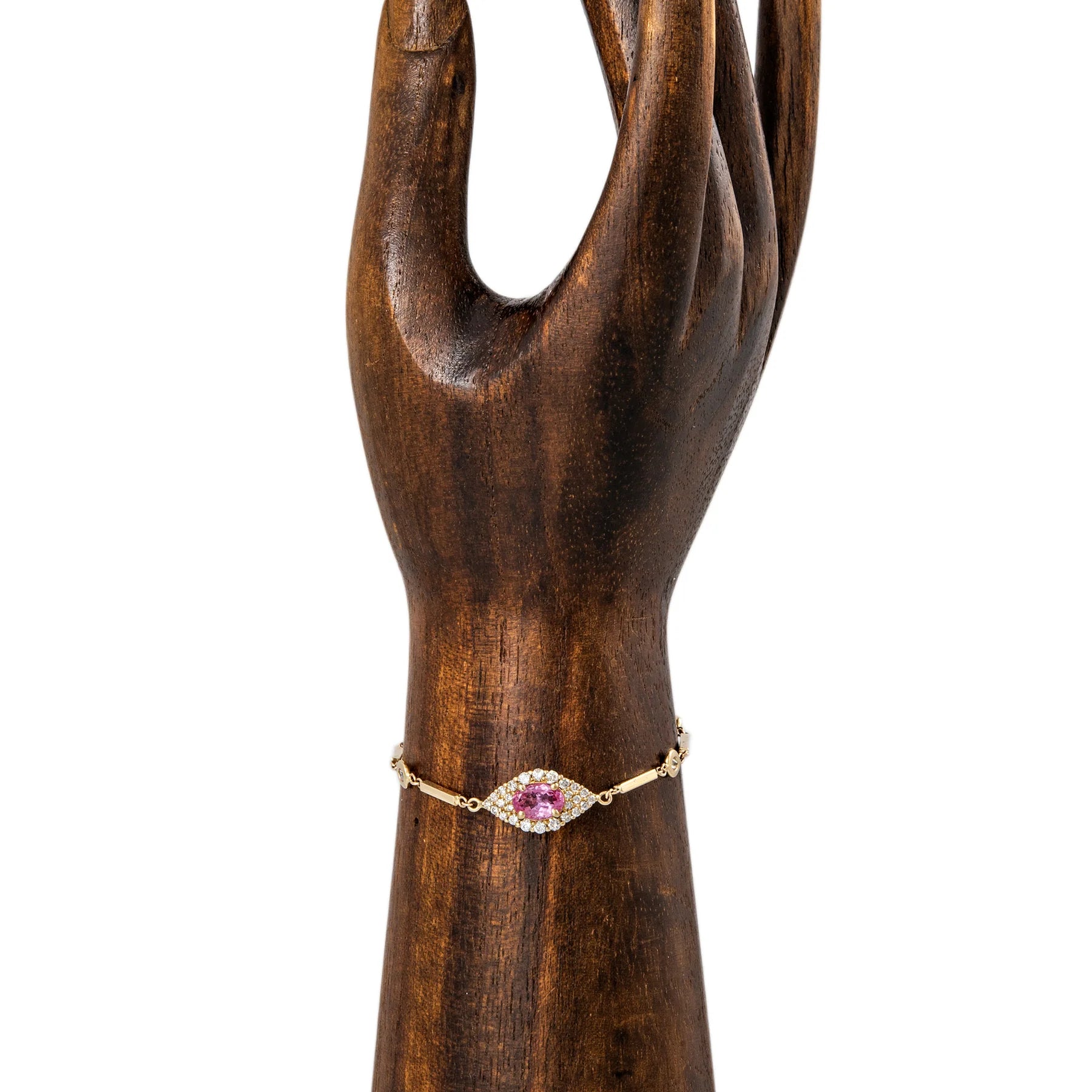 Center Eye Diamond Smooth Bar Bracelet