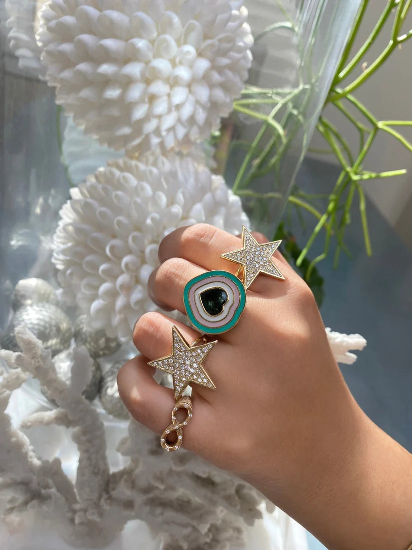 GYPSY SET DIAMOND INFINITY RING