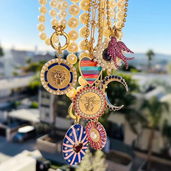 14K Gold & Ruby Birdie Charm