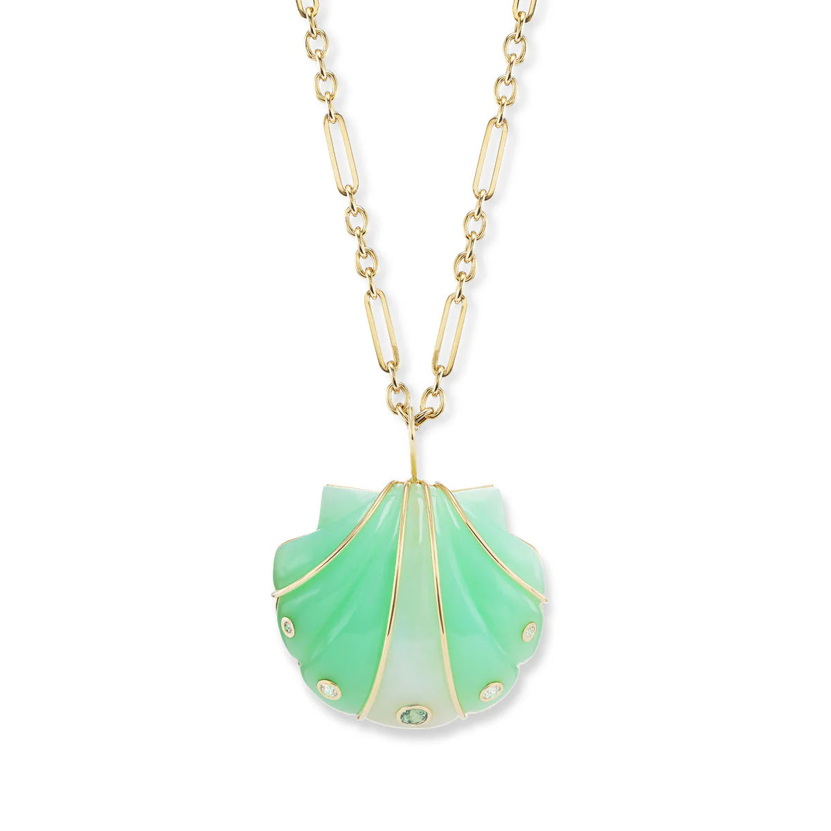 Large Stone Shell Pendant