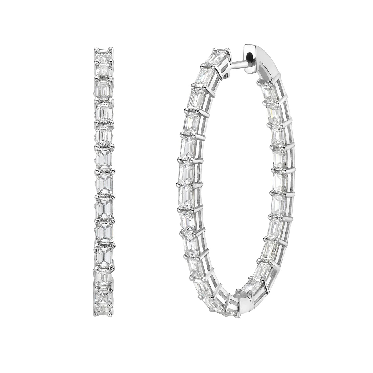 Dolce Diamond Hoop Earrings