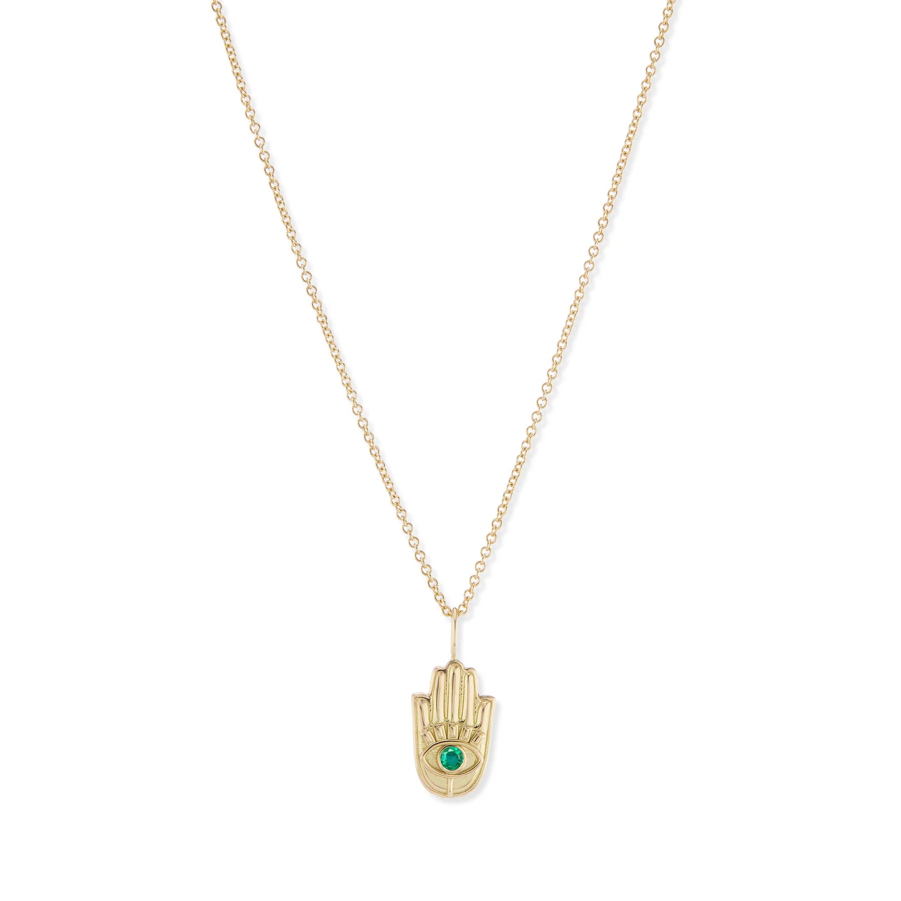 STONE HAMSA PENDANT