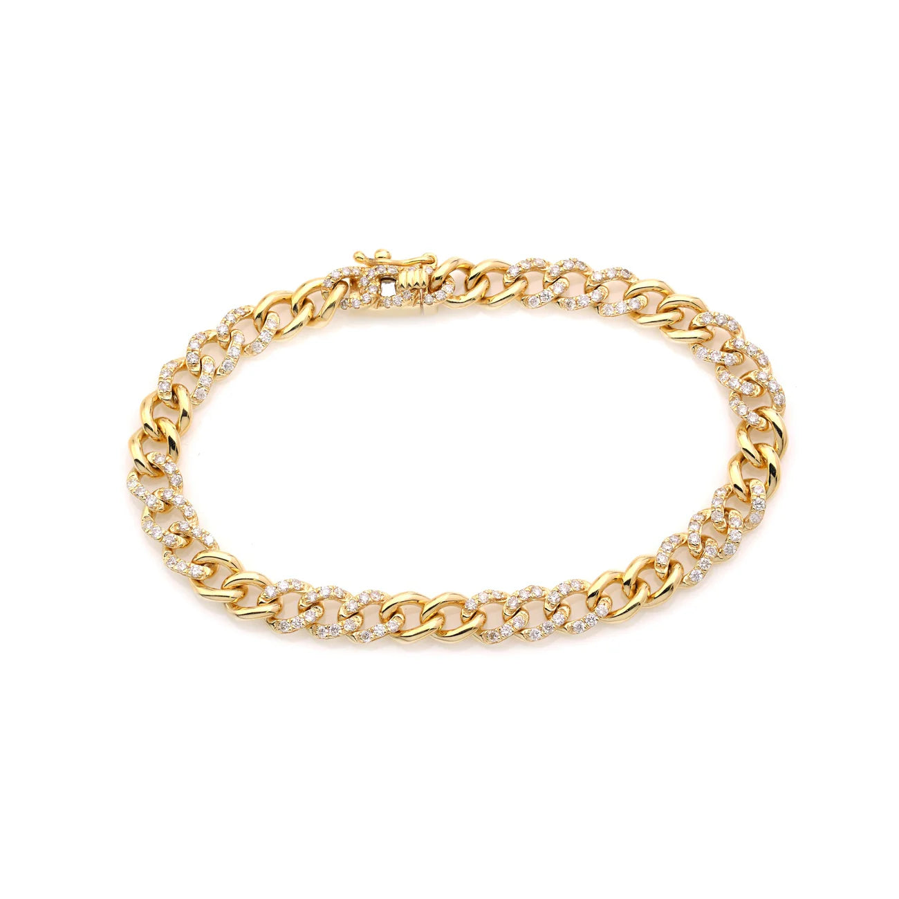 Floridita Chain Link Diamond Bracelet