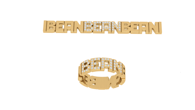 BEAN BEAN BEAN CUSTOM RING
