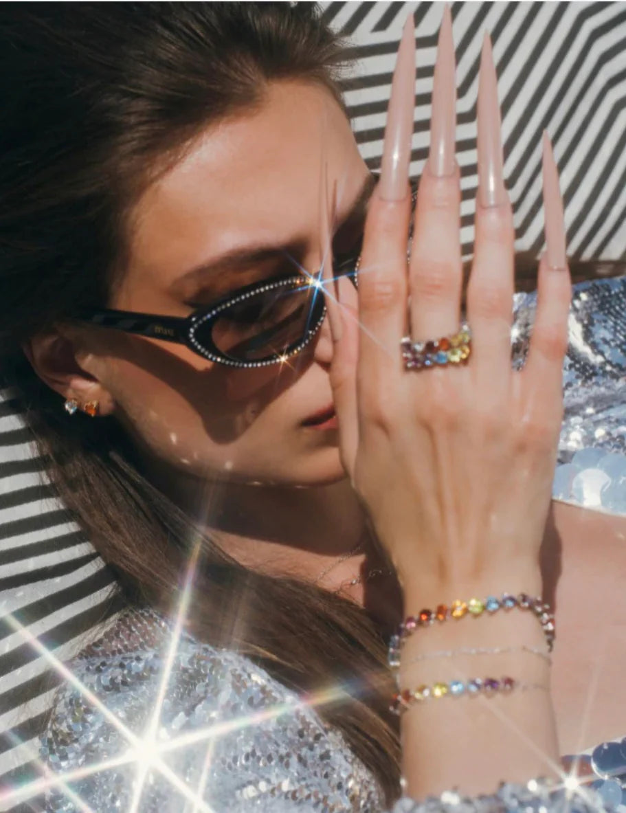 RAINBOW GEM ETERNITY RING