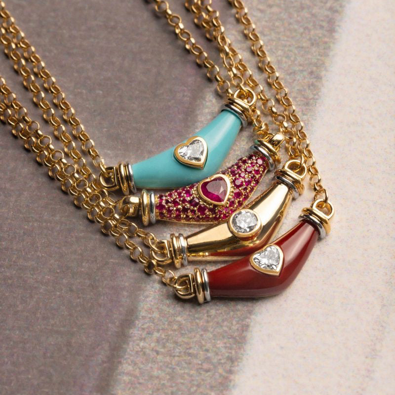 Round Diamond Karma Necklace