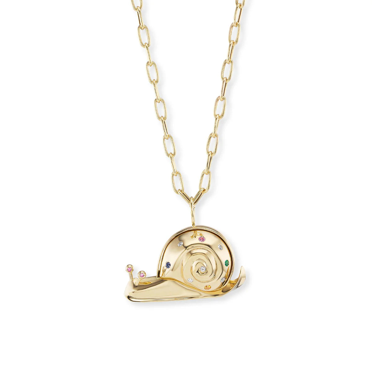 ALL GOLD SNAIL PENDANT