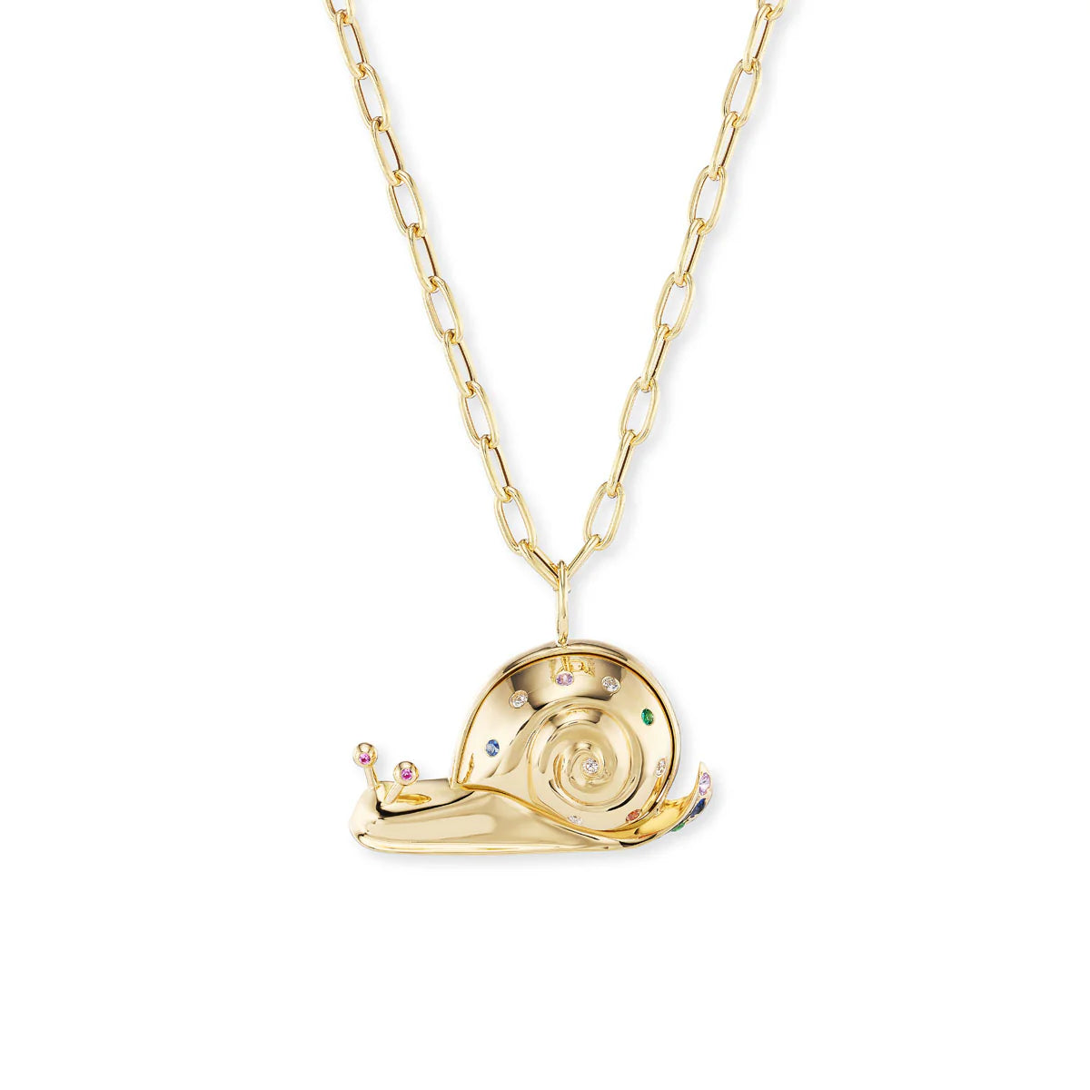 ALL GOLD SNAIL PENDANT