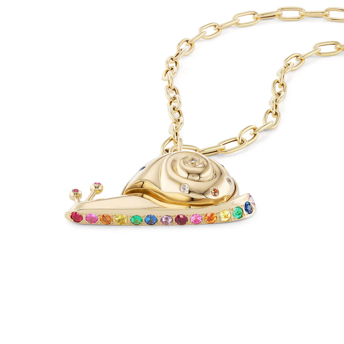 ALL GOLD SNAIL PENDANT