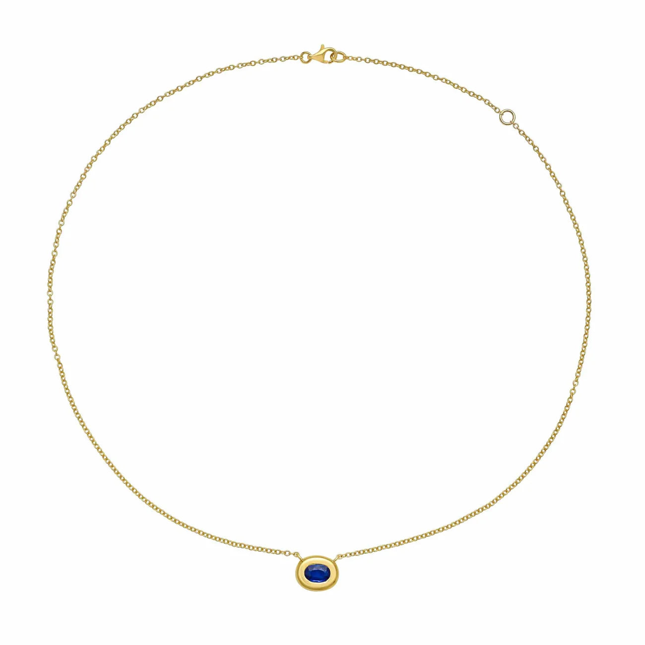 Midori Blue Sapphire Pendant Necklace