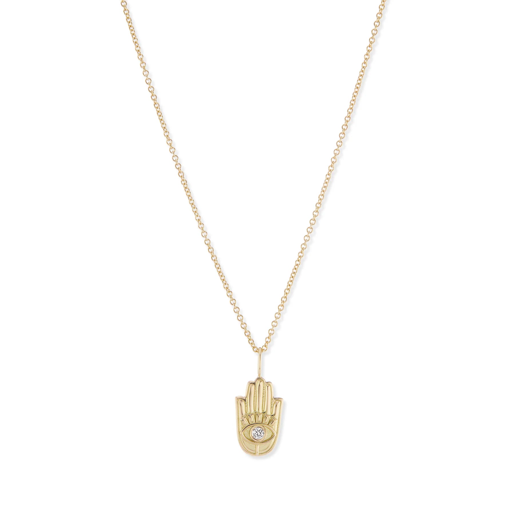 STONE HAMSA PENDANT