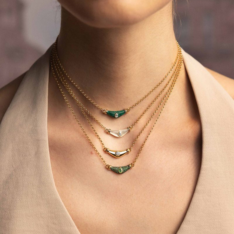 Diamond Drop Karma Necklace