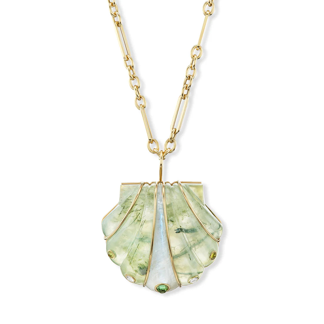 Large Stone Shell Pendant