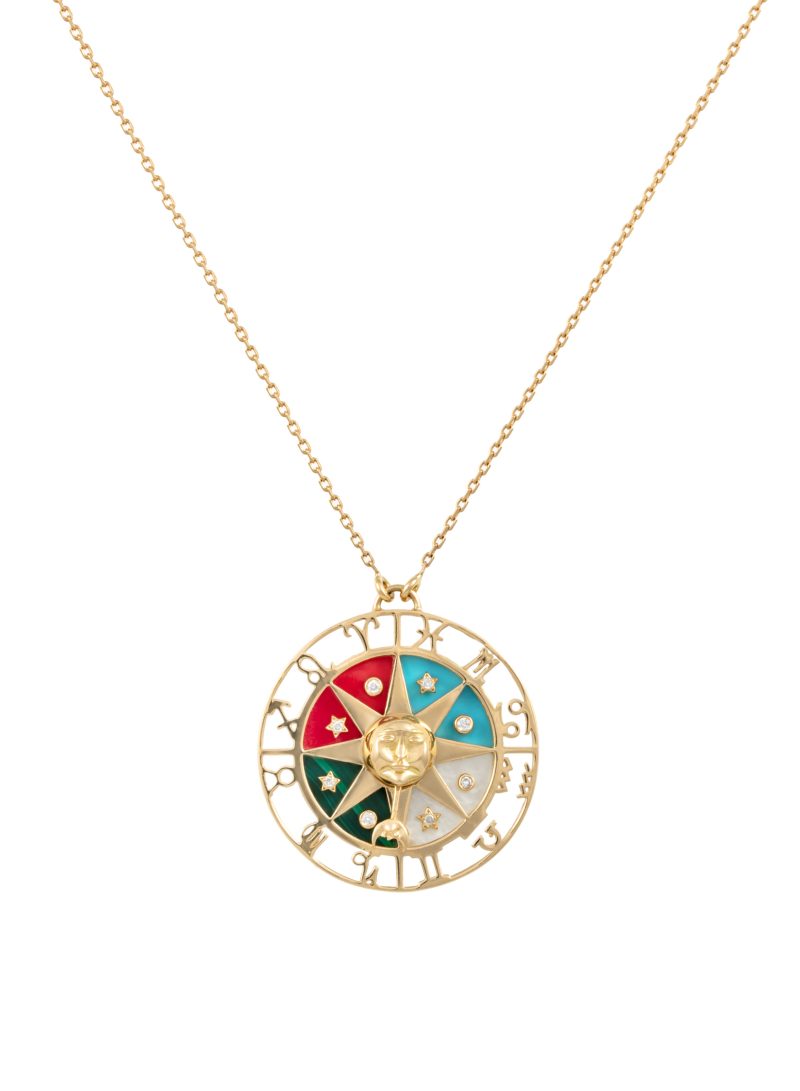 Zodiac Wheel Necklace