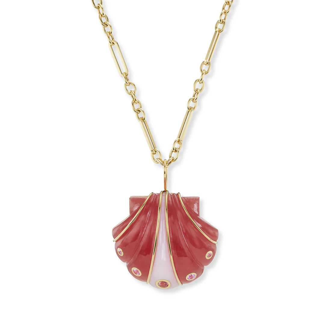 Large Stone Shell Pendant