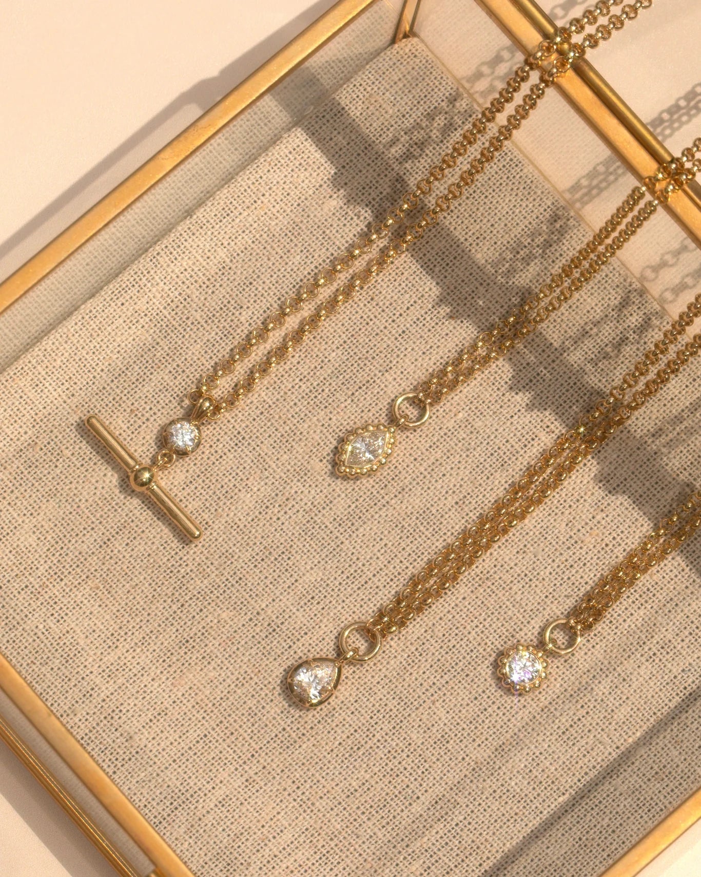 Diamond Barre Necklace