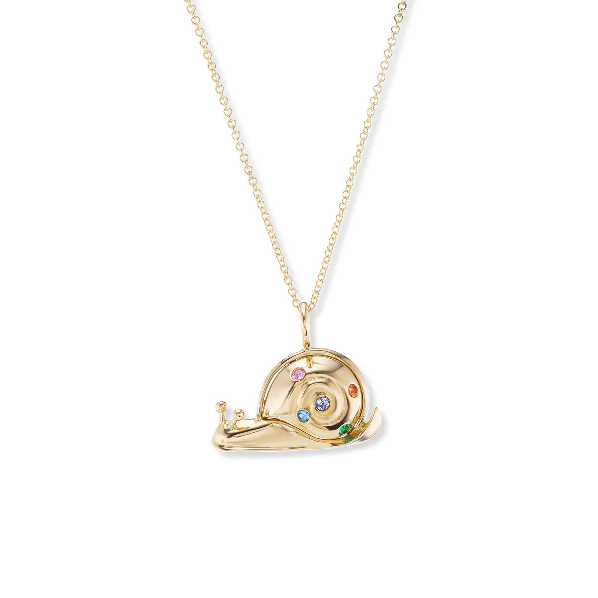 ALL GOLD SNAIL PENDANT