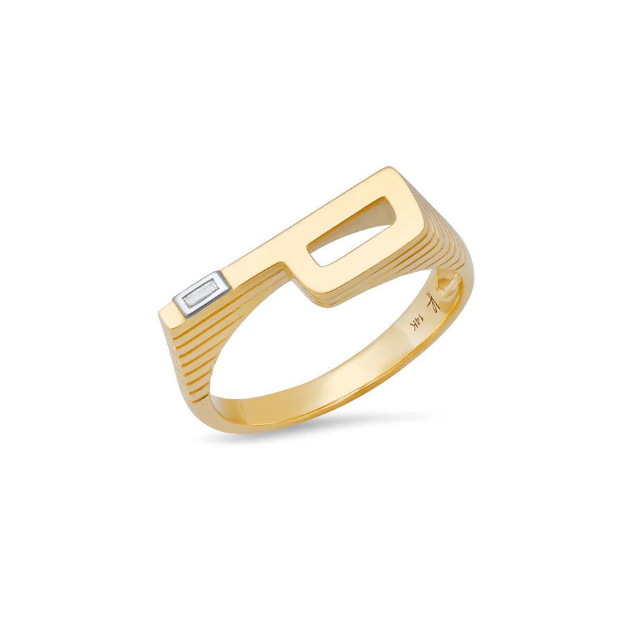 Ribbed Initial Ring
