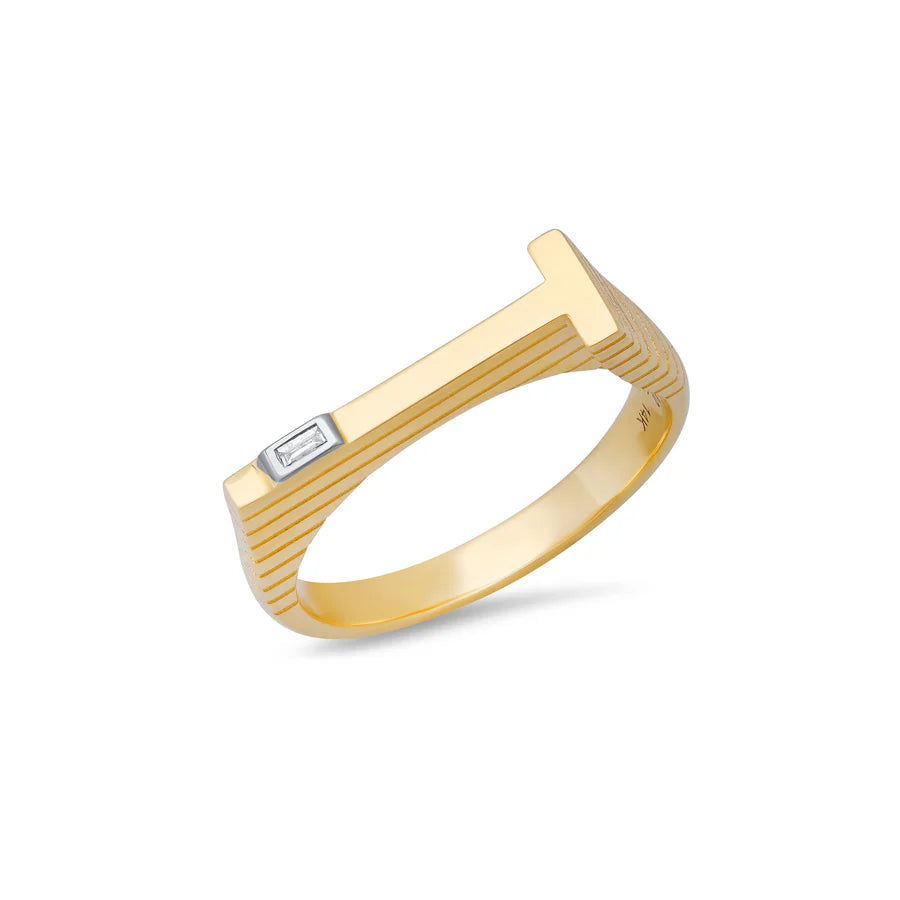 Ribbed Initial Ring