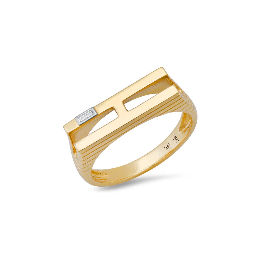 Ribbed Initial Ring