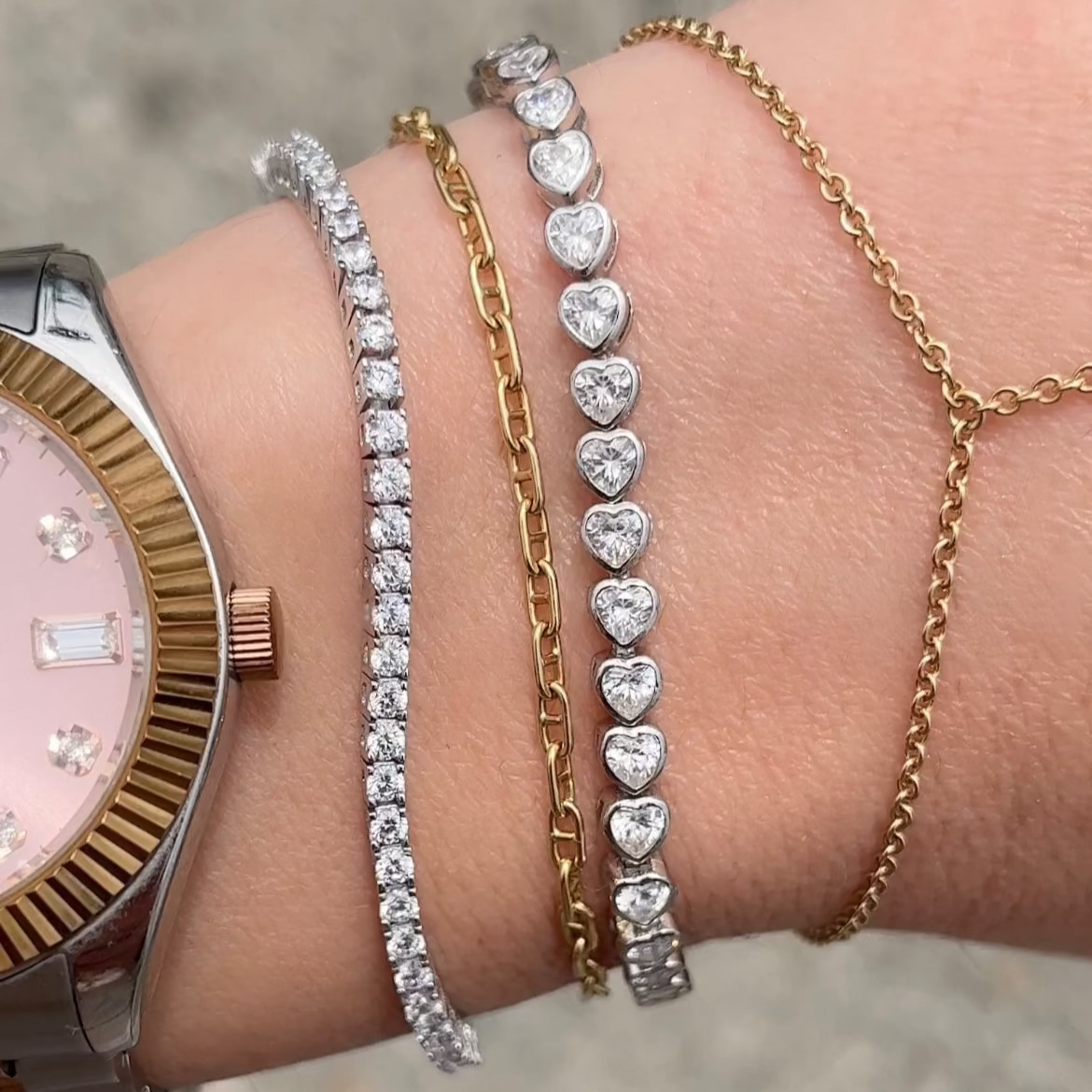 THE "MARGO" 4 PRONG 2MM TENNIS BRACELET