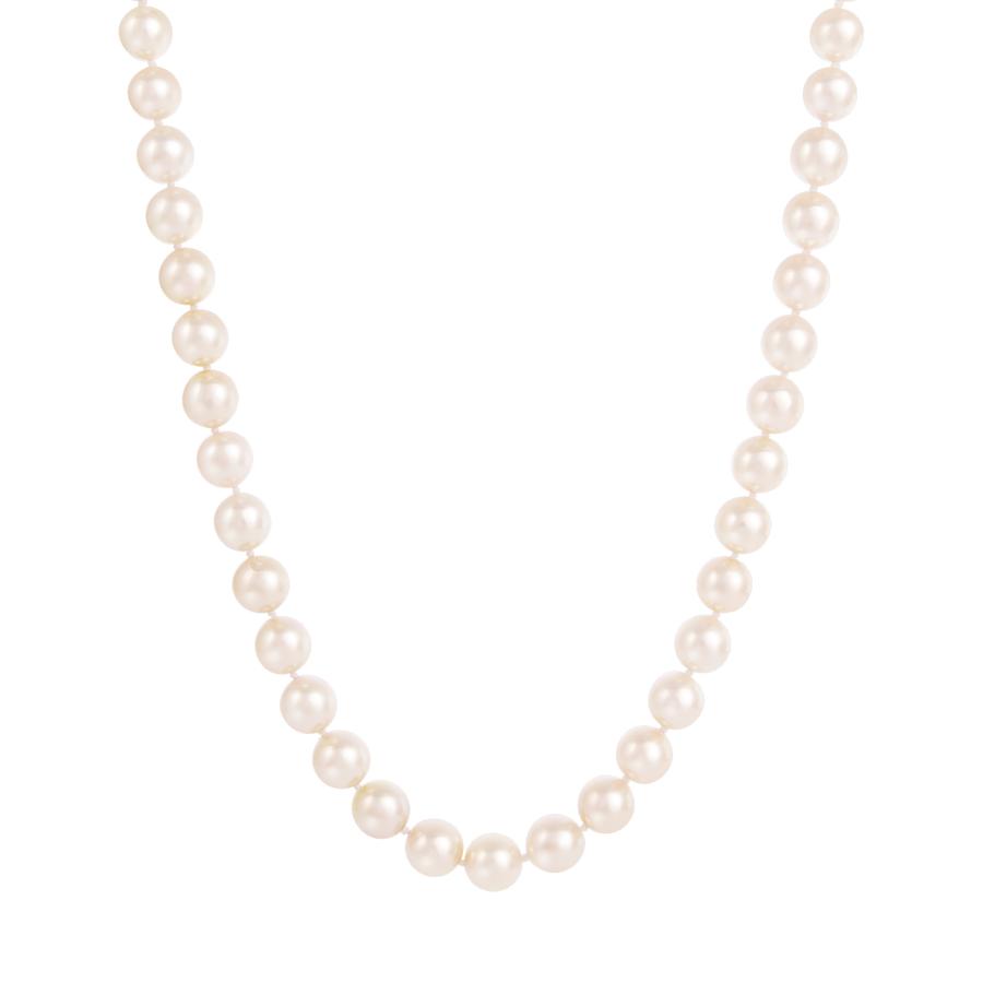 14K AAA 7.5-8.5MM Japanese Akoya Pearl Howie Necklace