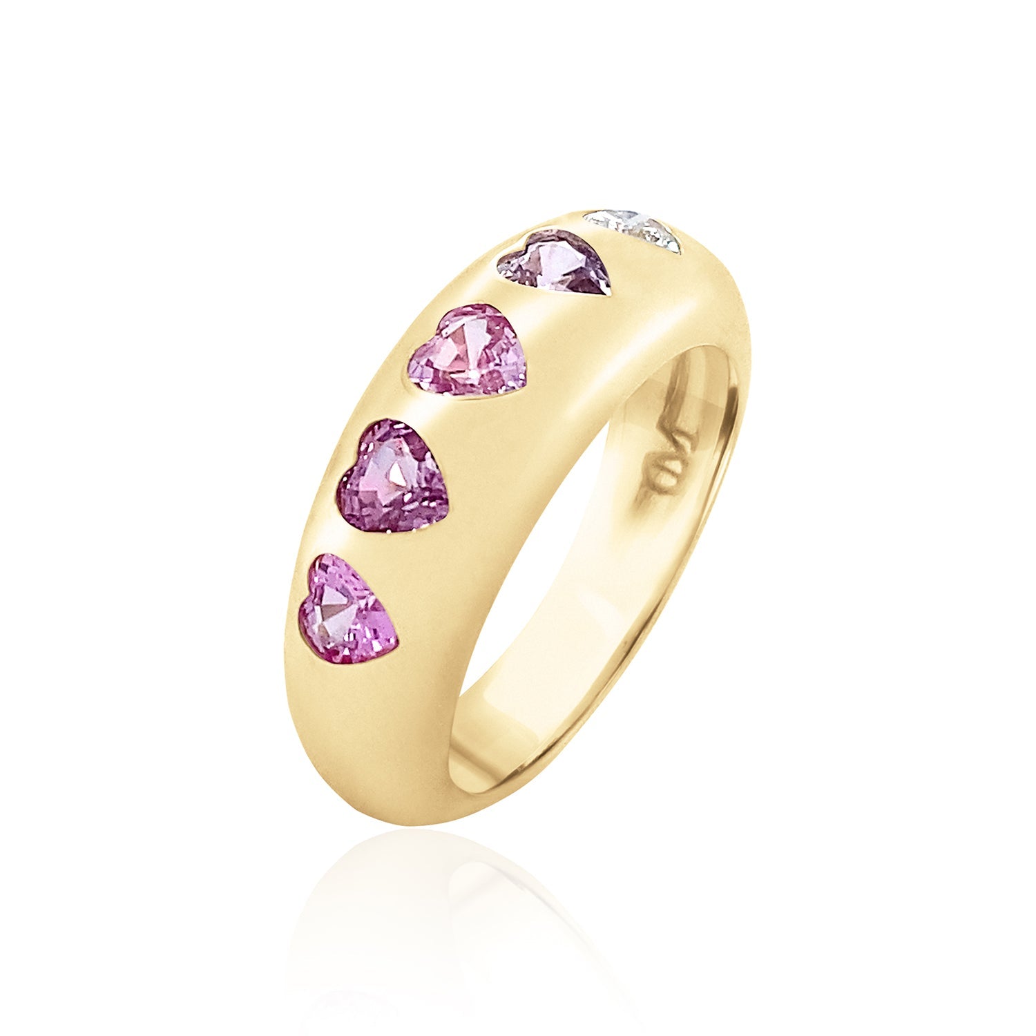 HEART CLASSIC NOMAD RING - Pink