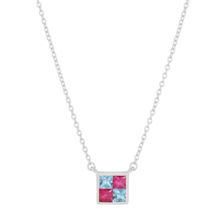 COLD HEARTED CHECKER NECKLACE
