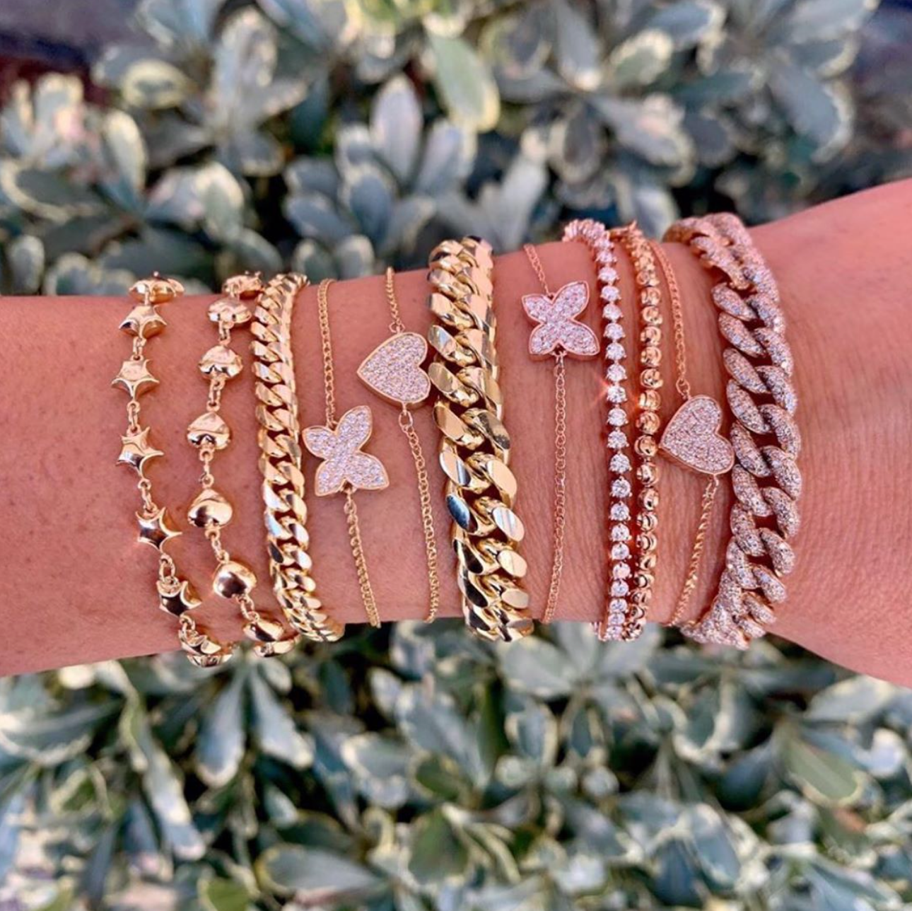 DIAMOND FLOATING BUTTERFLY BRACELET