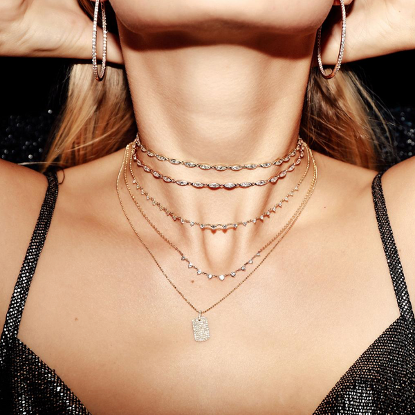 Carbon & Hyde Diamond Padlock Necklace