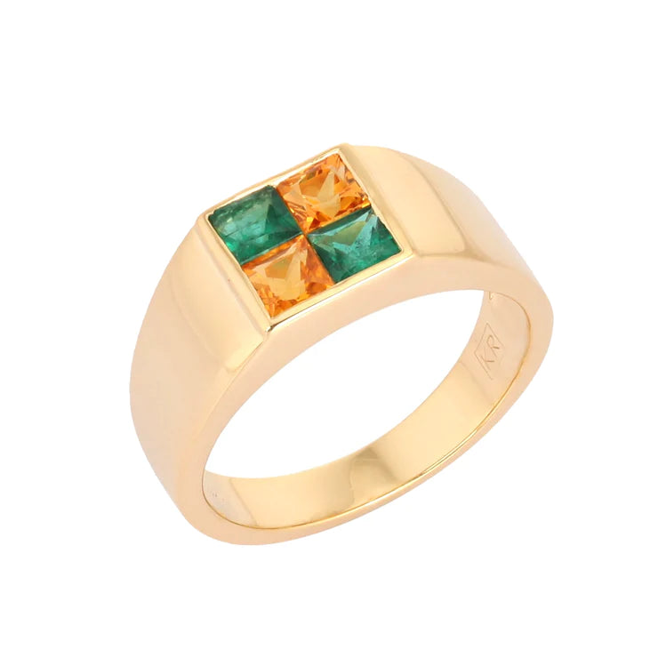 CHARMED CHECKER RING