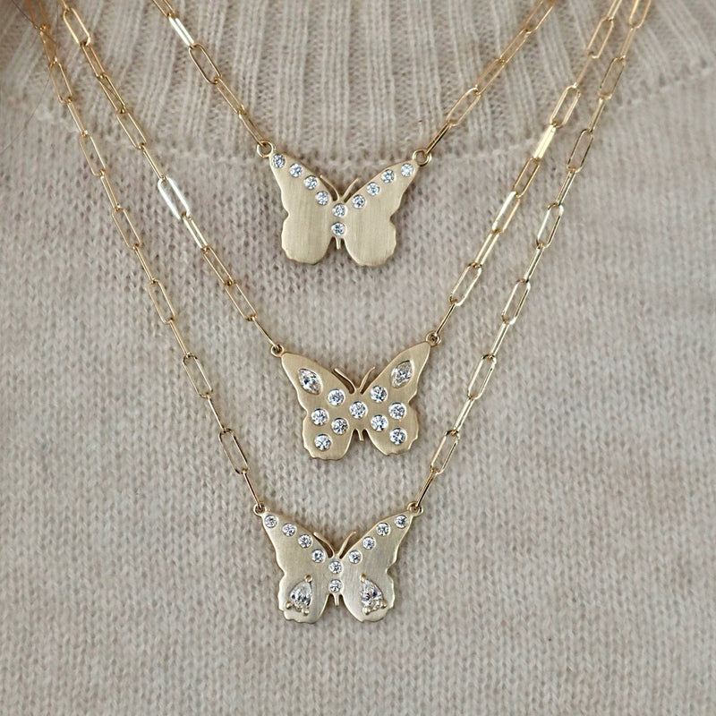 FAUNA LINDY SMALL BUTTERFLY NECKLACE