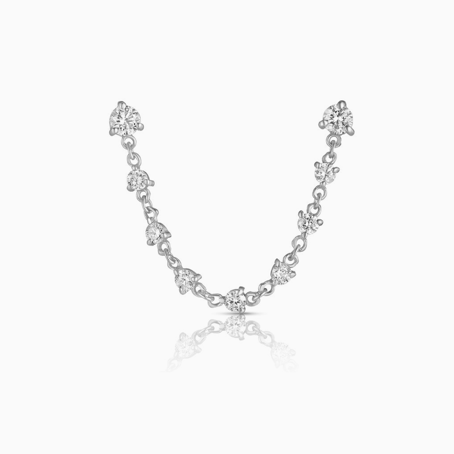 SPARKLER DOUBLE EARRING CHAIN