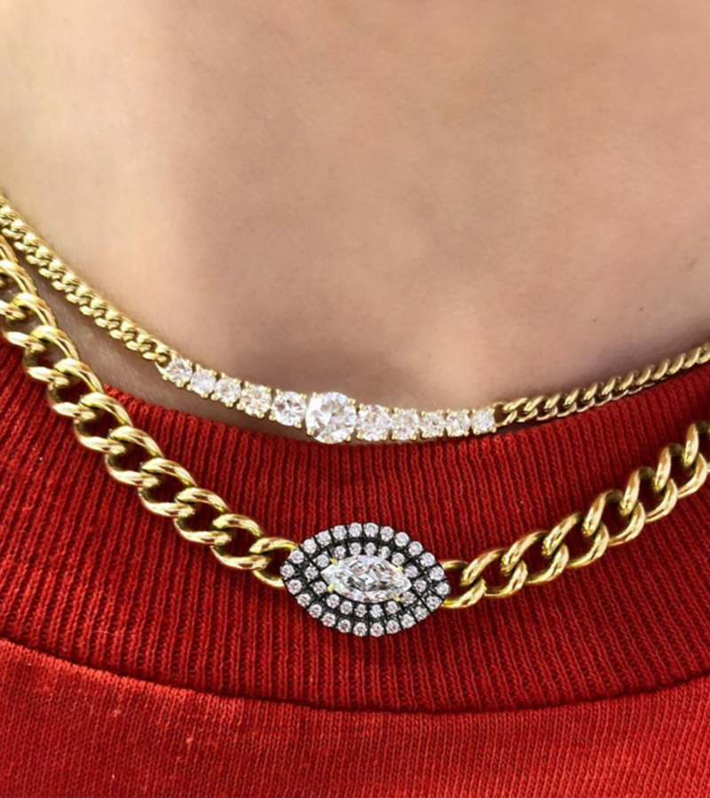 Toujours Graduated Diamond Necklace