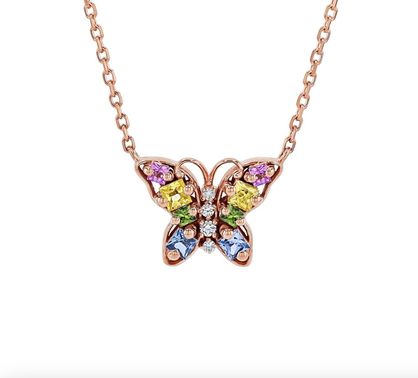 18K SMALL BUTTERFLY NECKLACE