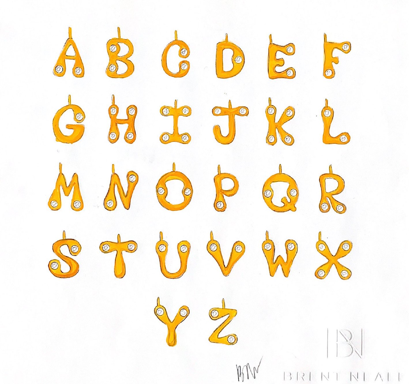 Bubble Pendant with Diamonds