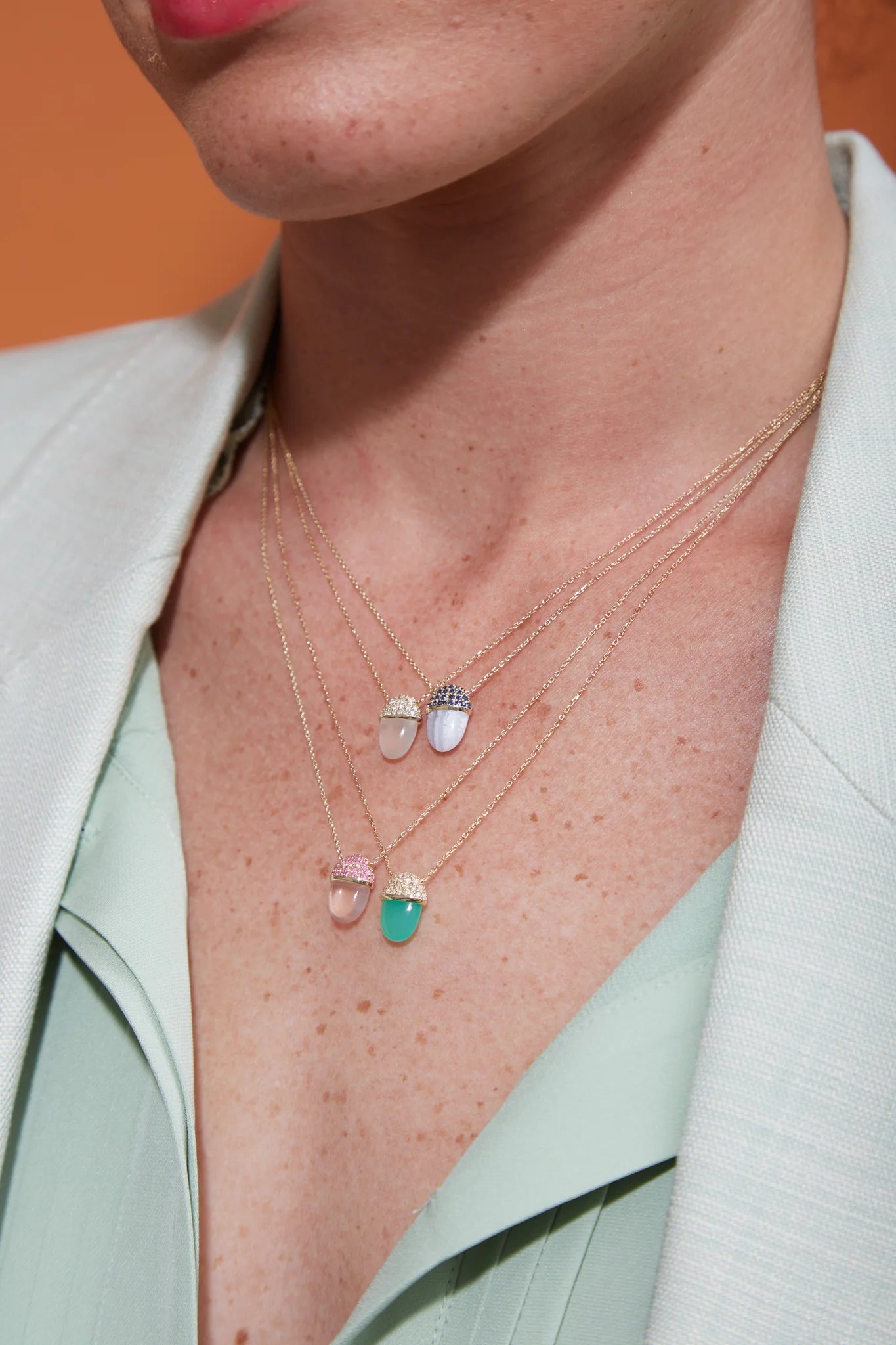 Found Cap Pendant Necklace