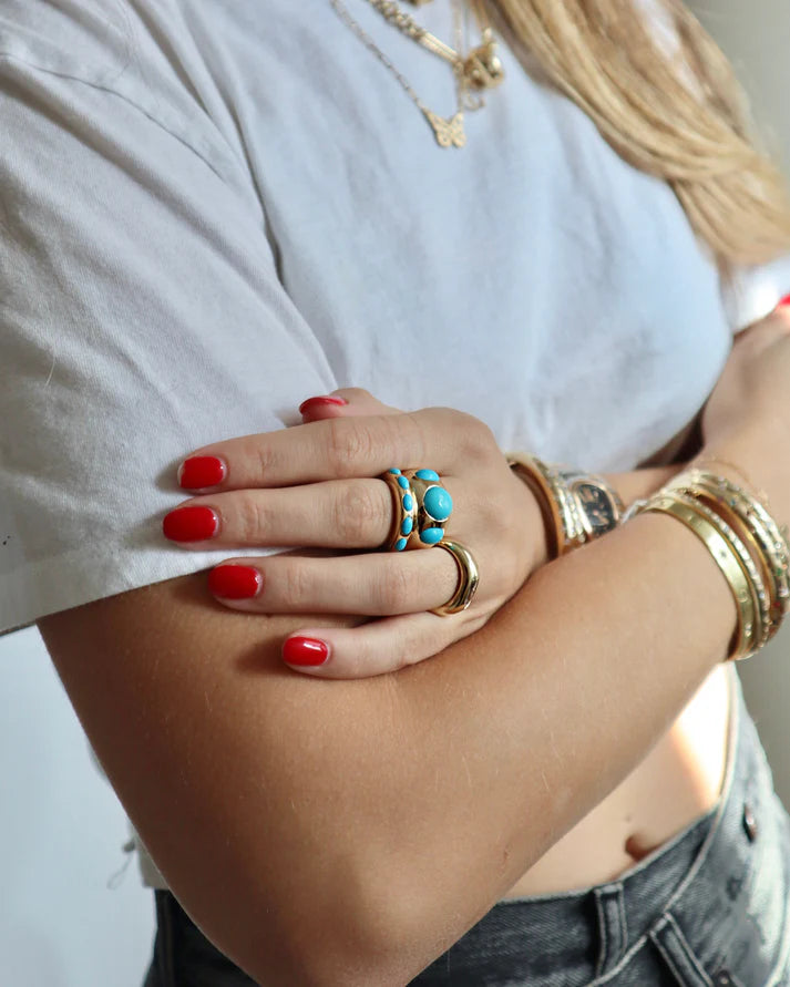 5 OVAL SKINNY NOMAD RING