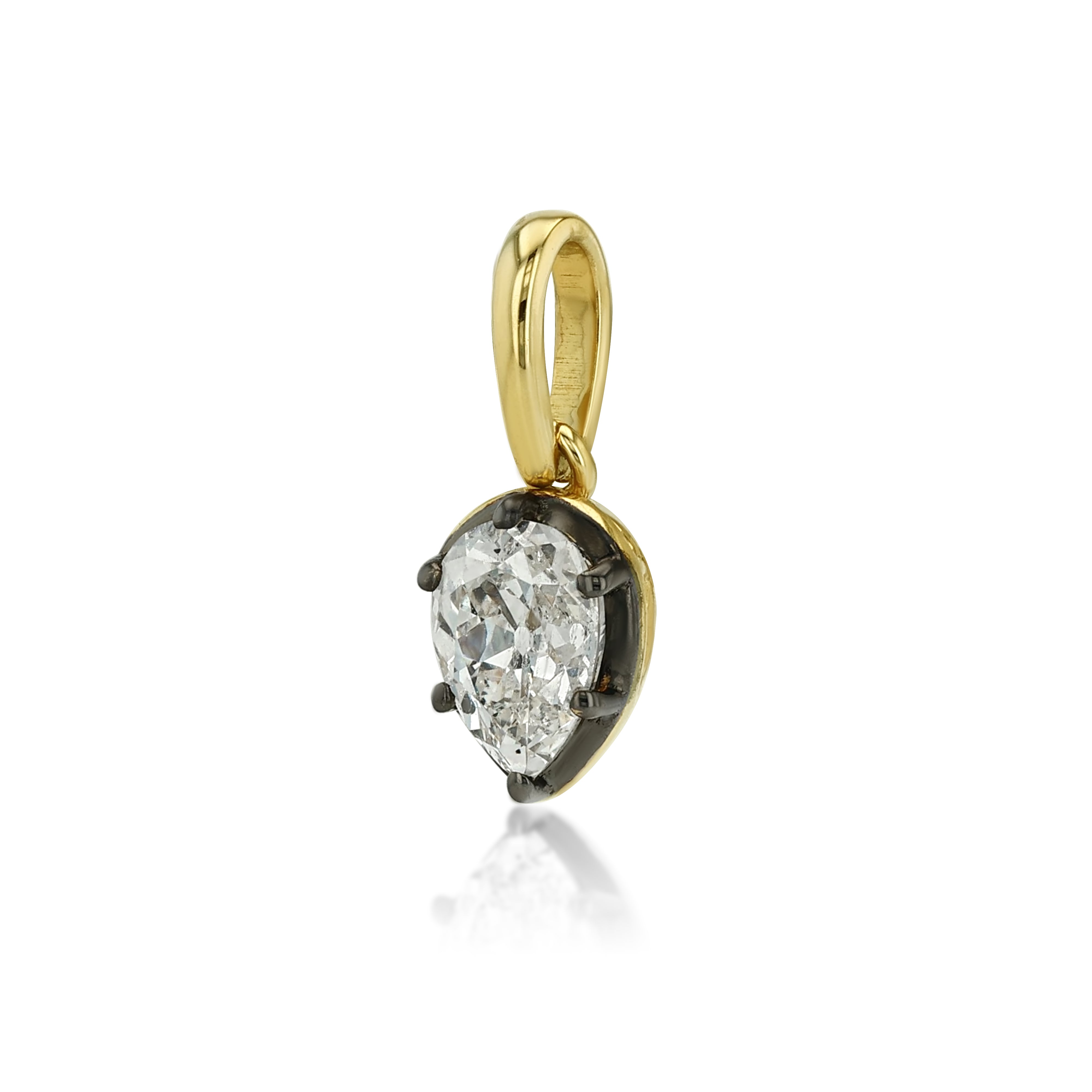 Petite Pear Diamond Pendant